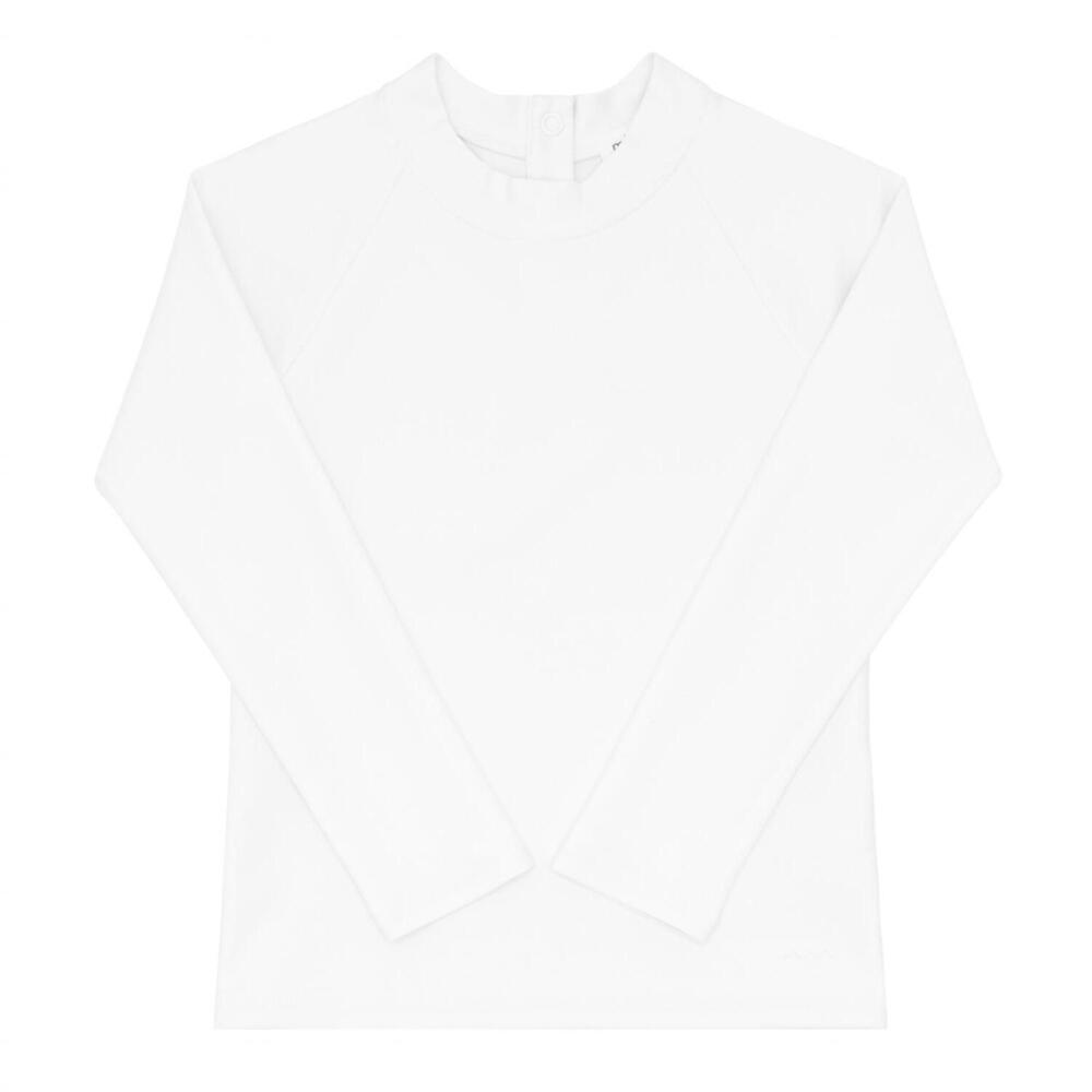 NEW MINNOW kid's crane rashguard in white